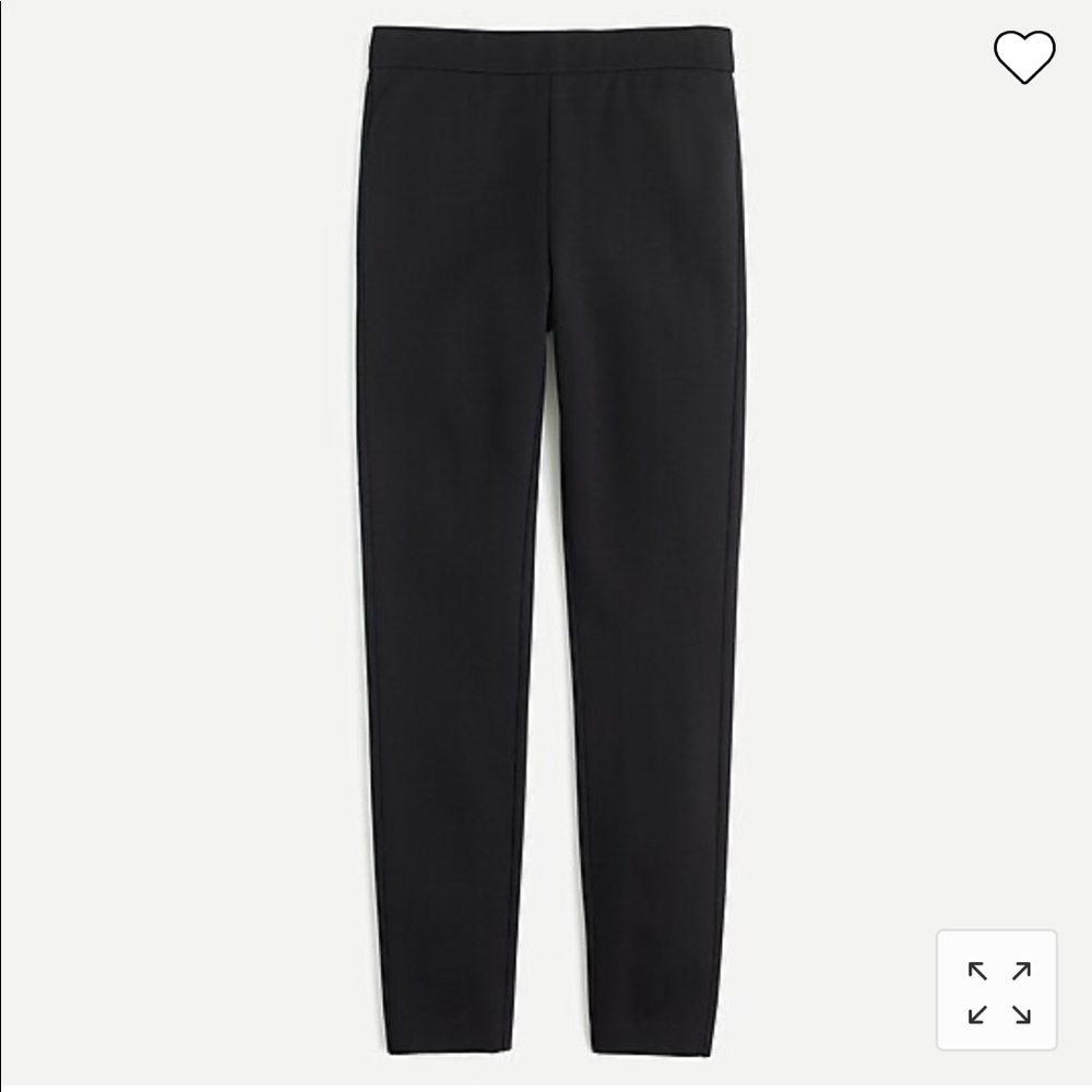 J.crew petite pixie pant in stretch ponte, black PXS